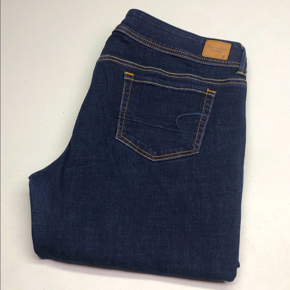 LIKE NEW AMERICAN EAGLE ORIGINAL BOOT JEANS 18/34x30 ⭐️